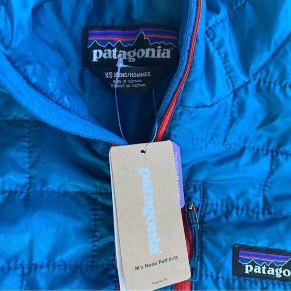 Patagonia Men XS Nano Puff Pullover Blue 1/4 PrimaLoft 84022 Jimmy Fallon NWT - Picture 3 of 11